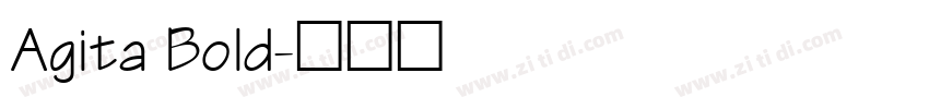 Agita Bold字体转换